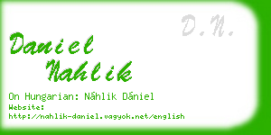 daniel nahlik business card